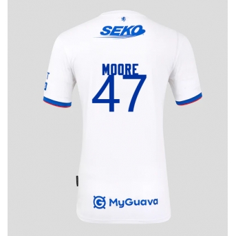 Billige Fotballdrakt Rangers Mikey Moore #47 Replika Bortedrakt 2025-26 Kortermet